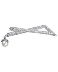 Genevive Jewelry - 7Mm Pearl Pin - Lyst