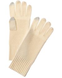Forte - Luxe Textured Cashmere Gloves - Lyst