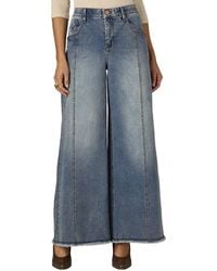 Wit & Wisdom - Mid Artisanal Skyrise Round Up Wider Leg Jean - Lyst