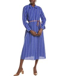 Lafayette 148 New York - Linen Button-Front Waylon Dress - Lyst