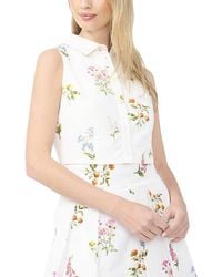 Ted Baker - York Sleeveless Collared Top - Lyst