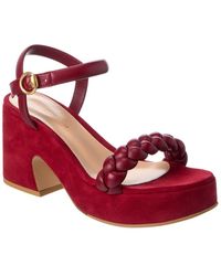 Gianvito Rossi - 55 Leather & Suede Platform Sandal - Lyst