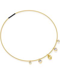 Lab Grown Diamonds - 18K Vermeil 4.94 Ct. Tw. Lab-Grown Diamond Omega Pendant Necklace - Lyst