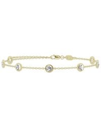 Lab Grown Diamonds - 14K 1.50 Ct. Tw. Lab-Grown Diamond Station Bracelet - Lyst