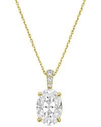 Diana M. Jewels - Diana M. 14K 6.00 Ct. Tw. Lab-Grown Diamond Pendant Necklace - Lyst