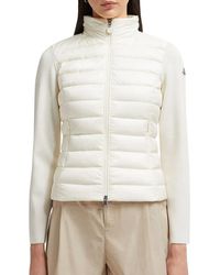 Moncler - Padded Wool-Blend Cardigan - Lyst