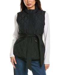 Splendid - Quilted Crop Vest - Lyst