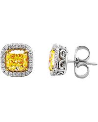 Diana M. Jewels - Fine Jewelry 18K & Platinum 4.42 Ct. Tw. Diamond Studs - Lyst