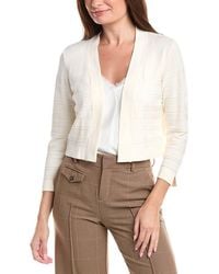 Jones New York - Cropped Striped Stitch Shrug - Lyst