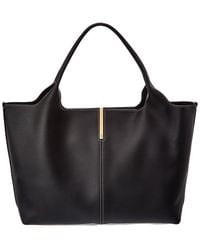 Tod's - Logo Medium Leather Tote - Lyst