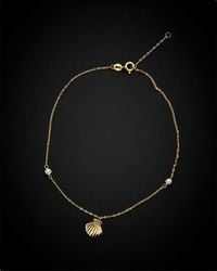 Italian Gold - 14K Station Anklet - Lyst