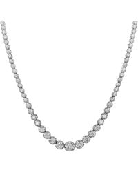 Diana M. Jewels - Fine Jewelry 14k White Gold 3.00 Ct. Tw. Diamond Graduated Necklace - Lyst