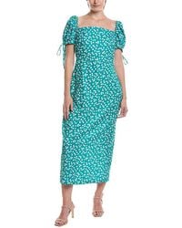 HL Affair - Short Sleeve Midi Dress - Lyst