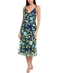 Sam Edelman - Floral Embroidered Midi Dress - Lyst