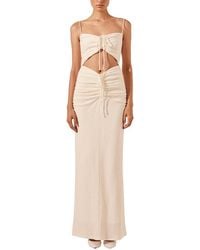 Shona Joy - Beau Sleeveless Drawstring Maxi Dress - Lyst