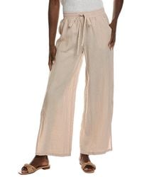 Bella Dahl - Side Slit Linen Wide Leg Pant - Lyst
