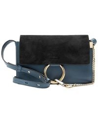Chloé - Calfskin Suede Faye Small Shoulder Bag (Authentic Pre-Loved) - Lyst