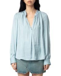 Zadig & Voltaire - Tink Satin Top - Lyst