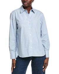 Kenneth Cole - Stripe Poplin Shirt - Lyst