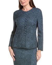 Lafayette 148 New York - Soutache Crewneck Cardigan - Lyst