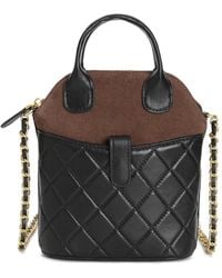 Tiffany & Fred Paris - Mini Quilted Suede & Leather Tote - Lyst