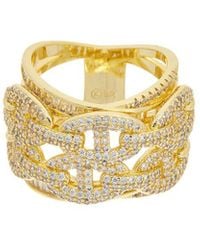 Juvell - 18K Plated Cz Ring - Lyst