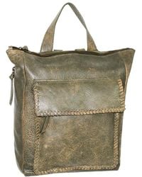 Nino Bossi Grand Aviator Leather Backpack in Purple | Lyst UK
