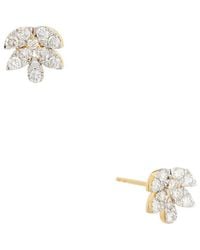 Maitre De Diamant - 18K 0.75 Ct. Tw. Diamond Earrings - Lyst