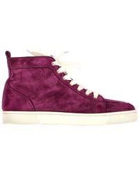 Christian Louboutin - Suede Rantus High-Top Sneaker (Authentic Pre- Loved) - Lyst