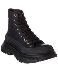 McQueen - Tread Slick Canvas Boot - Lyst