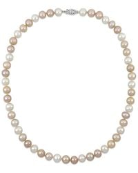 Pearls - Silver 8-8.5mm Pearl Necklace - Lyst