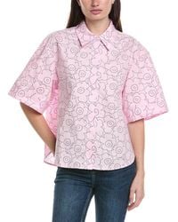 Marimekko - Standardi Piirto Unikko Button Front Shirt - Lyst