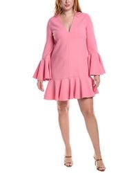 Michael Kors - Barath Bell-Sleeve Wool-Blend Dress - Lyst