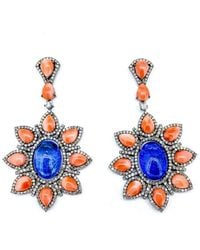 Arthur Marder Fine Jewelry - 14k & Silver 2.20 Ct. Tw. Diamond & Gemstone Earrings - Lyst