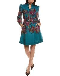 Tahari - Printed Mini Dress - Lyst