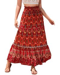 ENJOY PETRA - Midi Skirt - Lyst