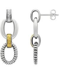 Samuel B. - 18k & Silver Link Earrings - Lyst
