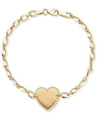 Ember Fine Jewelry - 14k Bold Heart Bracelet - Lyst