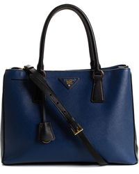 Prada - Leather Double Zip Lux Tote (Authentic Pre-Owned) - Lyst