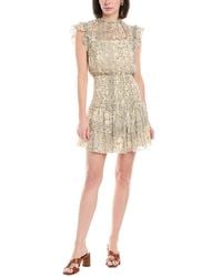 Harper - Smocked Drop-Waist Mini Dress - Lyst