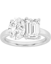 Lab Grown Diamonds - 14K 3.00 Ct. Tw. Lab-Grown Diamond Toi Et Moi Ring - Lyst