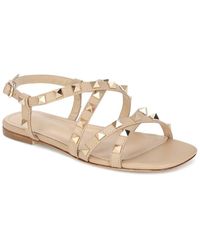 Tiffany & Fred Paris - Studded Leather Ankle Strap Sandal - Lyst