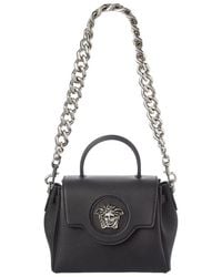 Versace - La Medusa Leather Shoulder Bag - Lyst