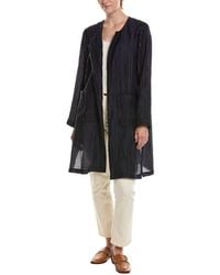 Eileen Fisher - Petite Round Neck Jacket - Lyst