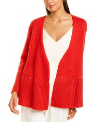 Merlette Seward Wool & Alpaca-blend Cardigan - Red