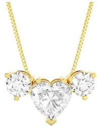 Amairah - 14K 4.00 Ct. Tw. Lab-Grown Diamond Pendant Necklace - Lyst
