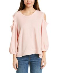 Wilt Cold-shoulder Sweatshirt - Pink