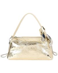 Tiffany & Fred Paris - Tiffany And Fred Paris Metallic Leather Mini Top Handle - Lyst