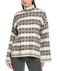 Vince Camuto - Diamond Pattern Turtleneck Sweater - Lyst
