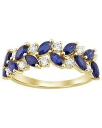 Brilliant Bloom - 14K 0.33 Ct. Tw. Lab-Grown Diamond & Emerald Ring - Lyst